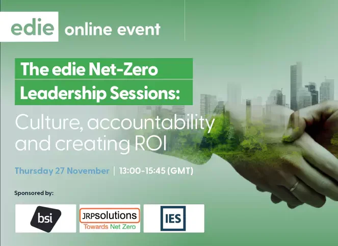 Free External Event: The edie Net-Zero Leadership Sessions
