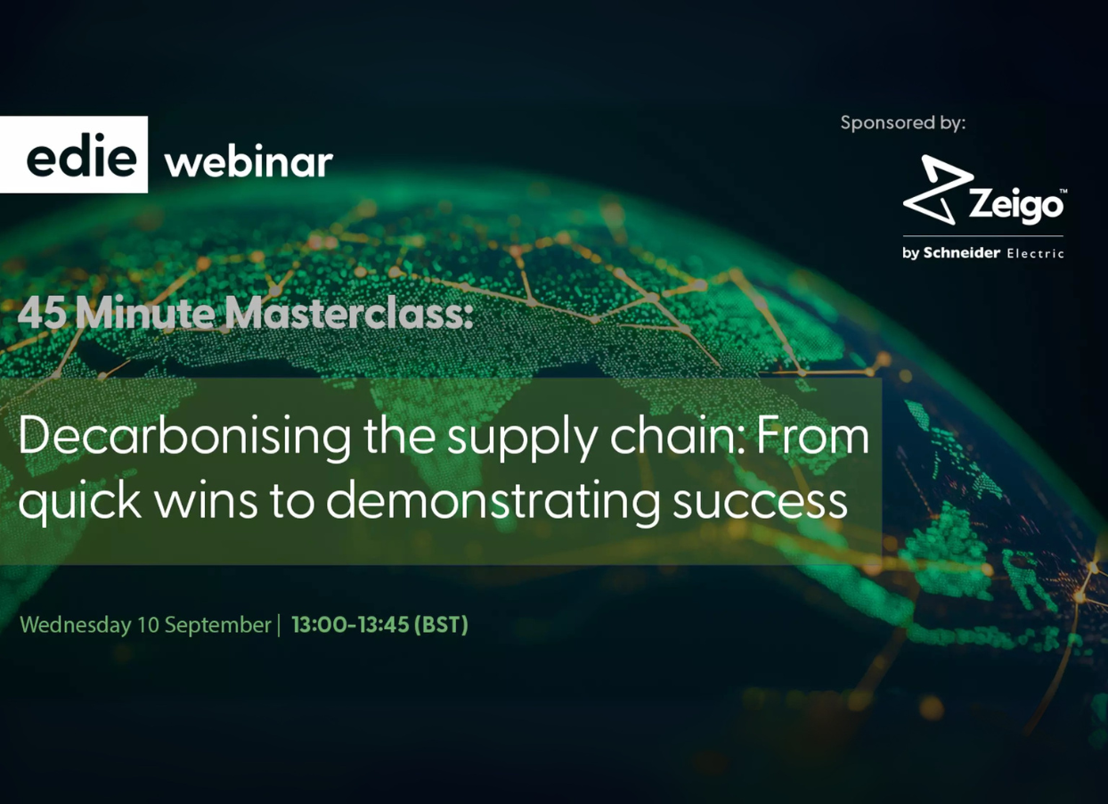 Free External Event: edie Decarbonising the Supply Chain