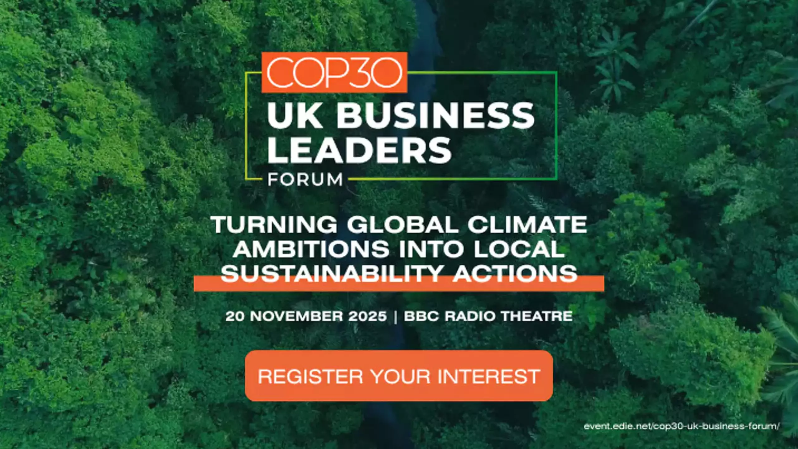 Free External Event: The COP30 UK Business Leaders Forum