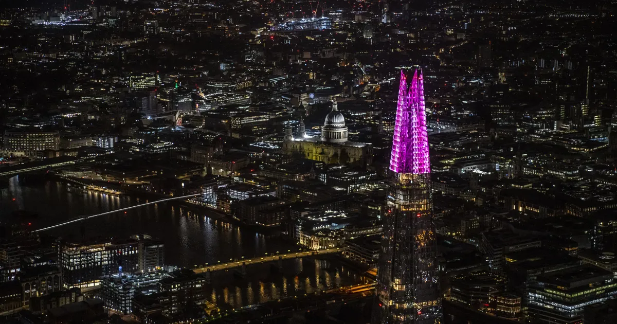 London Bridge Turns Pink for Breast Cancer Awareness Month